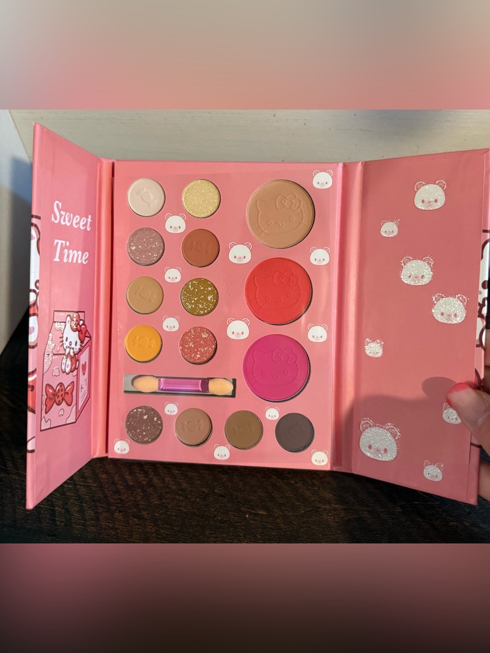 Hello Kitty Pink & Gold Multi-Shade Eyeshadow & Blush Palette